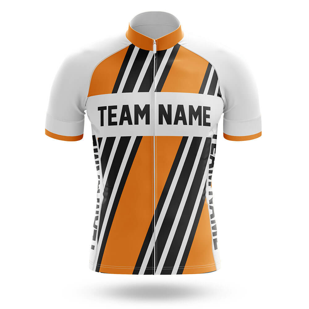 Custom Team Name M5 Yellow - Men's Cycling Kit-Jersey Only-Global Cycling Gear