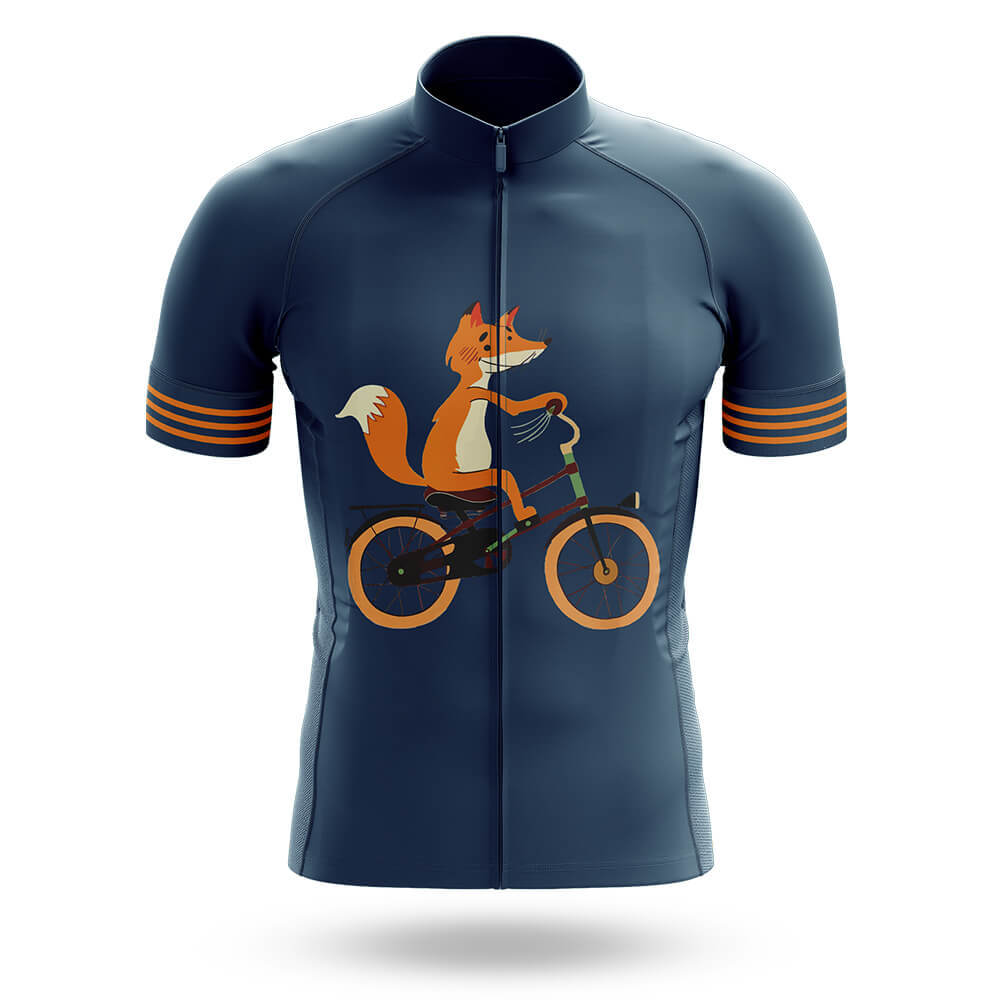 Fox On Bicycle - Men's Cycling Kit-Jersey Only-Global Cycling Gear