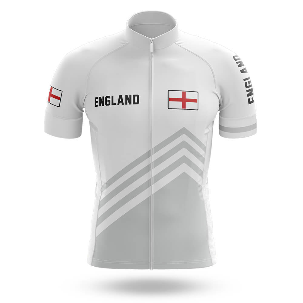 England S5 White - Men's Cycling Kit-Jersey Only-Global Cycling Gear