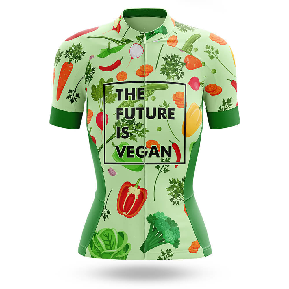 The Future Is Vegan - Women's Cycling Kit-Jersey Only-Global Cycling Gear