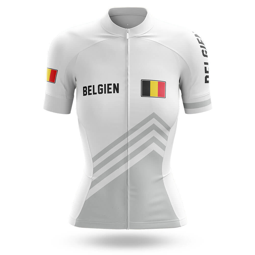 Belgien S5 White - Women - Cycling Kit-Jersey Only-Global Cycling Gear