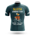 Sloth Drinking Team - Green - Men's Cycling Kit-Jersey Only-Global Cycling Gear