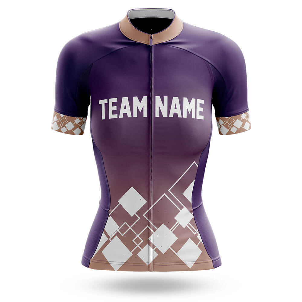 Custom Team Name V19 Violet - Women's Cycling Kit-Jersey Only-Global Cycling Gear