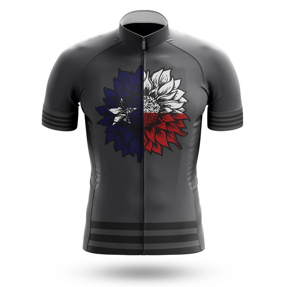 Texas Sunflower - Grey - Men's Cycling Kit-Jersey Only-Global Cycling Gear