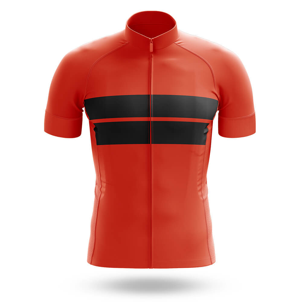 Retro Two Stripes - Orange - Men's Cycling Kit-Jersey Only-Global Cycling Gear