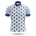 Blue Polka Dot Cycling Jersey - Global Cycling Gear