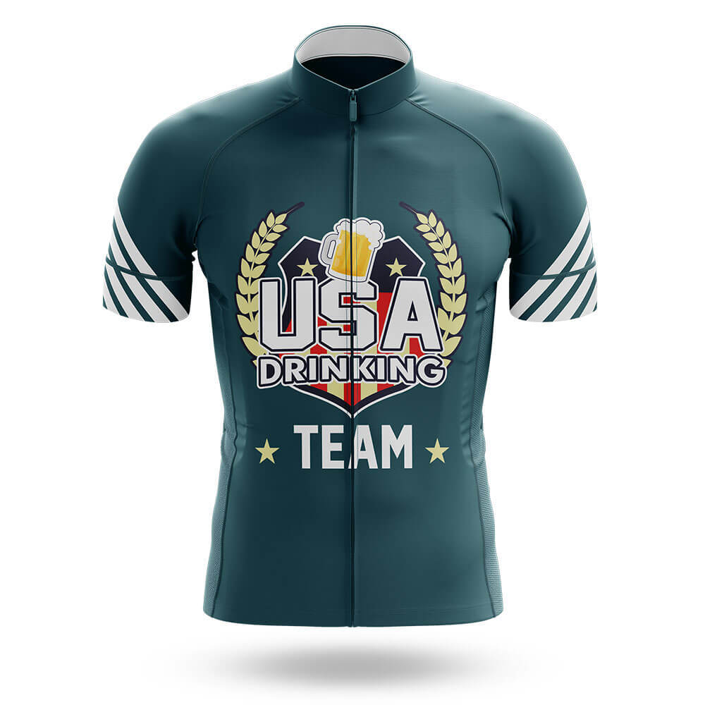 USA Drinking Team - Green - Men's Cycling Kit-Jersey Only-Global Cycling Gear