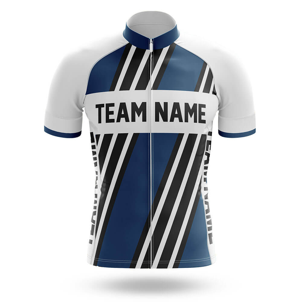 Custom Team Name M5 Navy - Men's Cycling Kit-Jersey Only-Global Cycling Gear