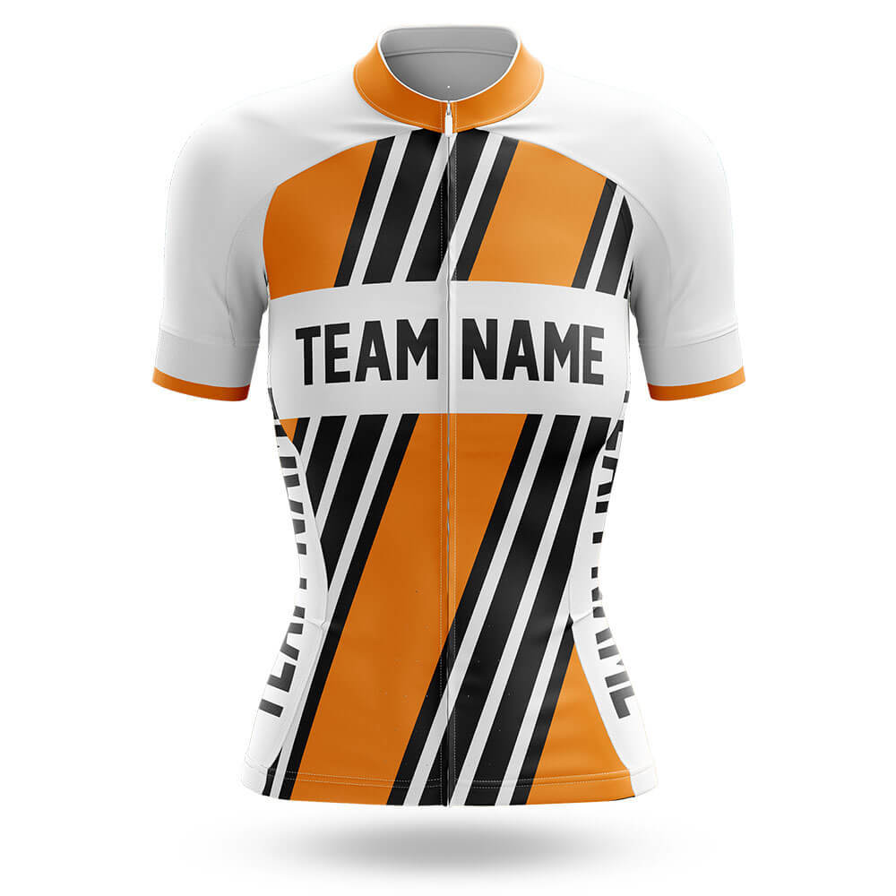 Custom Team Name M5 Yellow - Women's Cycling Kit-Jersey Only-Global Cycling Gear