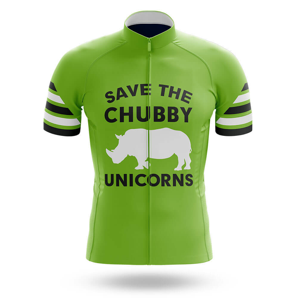 The Chubby Unicorn V6 - Green - Men's Cycling Kit-Jersey Only-Global Cycling Gear