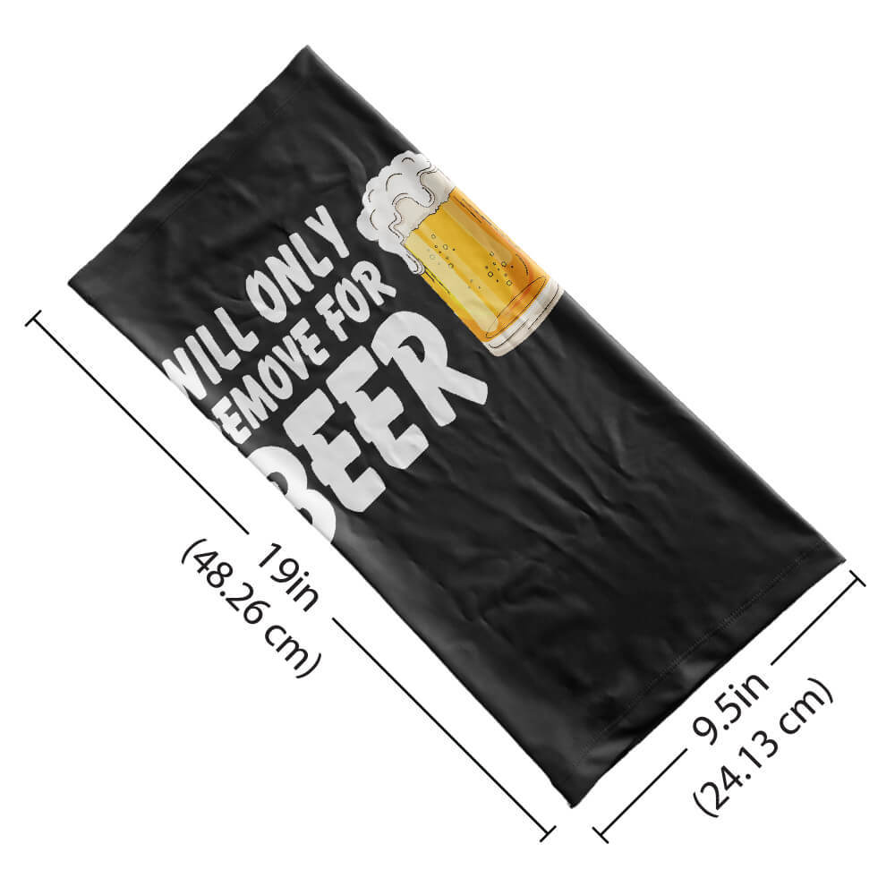 Remove For Beer - Neck Gaiter For Men Women-Global Cycling Gear