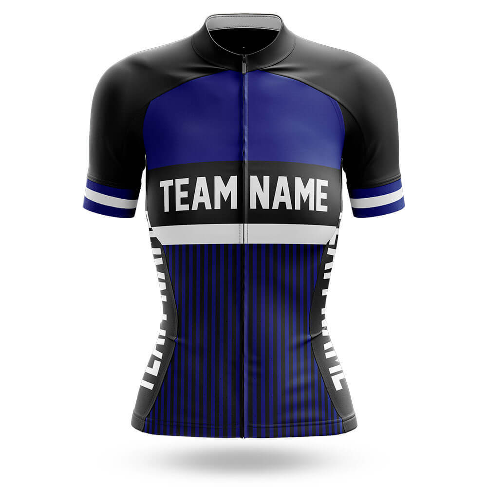 Custom Team Name M6 Navy - Women's Cycling Kit-Jersey Only-Global Cycling Gear