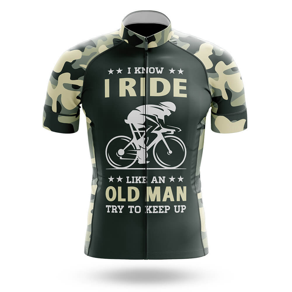 I Ride Like An Old Man V8 - Men's Cycling Kit-Jersey Only-Global Cycling Gear