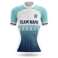 Custom Team Name S4 Blue - Women's Cycling Kit-Jersey Only-Global Cycling Gear