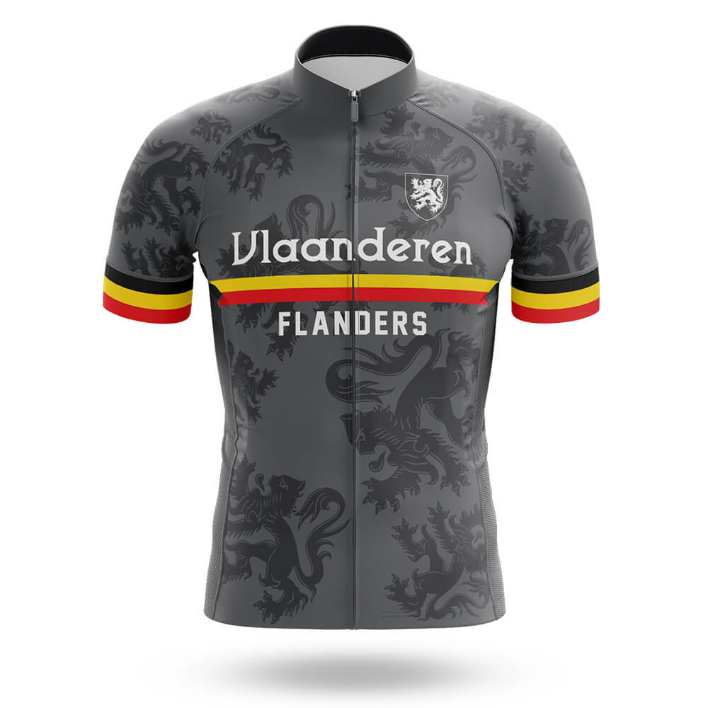 Vlaanderen (Flanders) - Grey - Men's Cycling Kit-Jersey Only-Global Cycling Gear