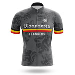 Vlaanderen (Flanders) - Grey - Men's Cycling Kit-Jersey Only-Global Cycling Gear