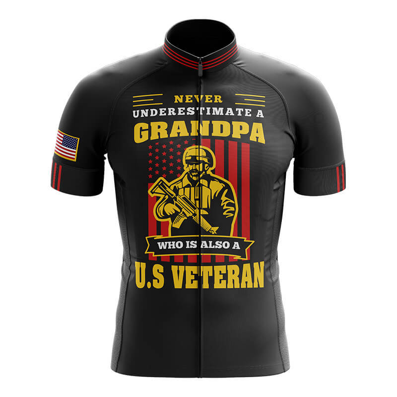 U.S Veteran Grandpa - Men's Cycling Kit-Jersey Only-Global Cycling Gear