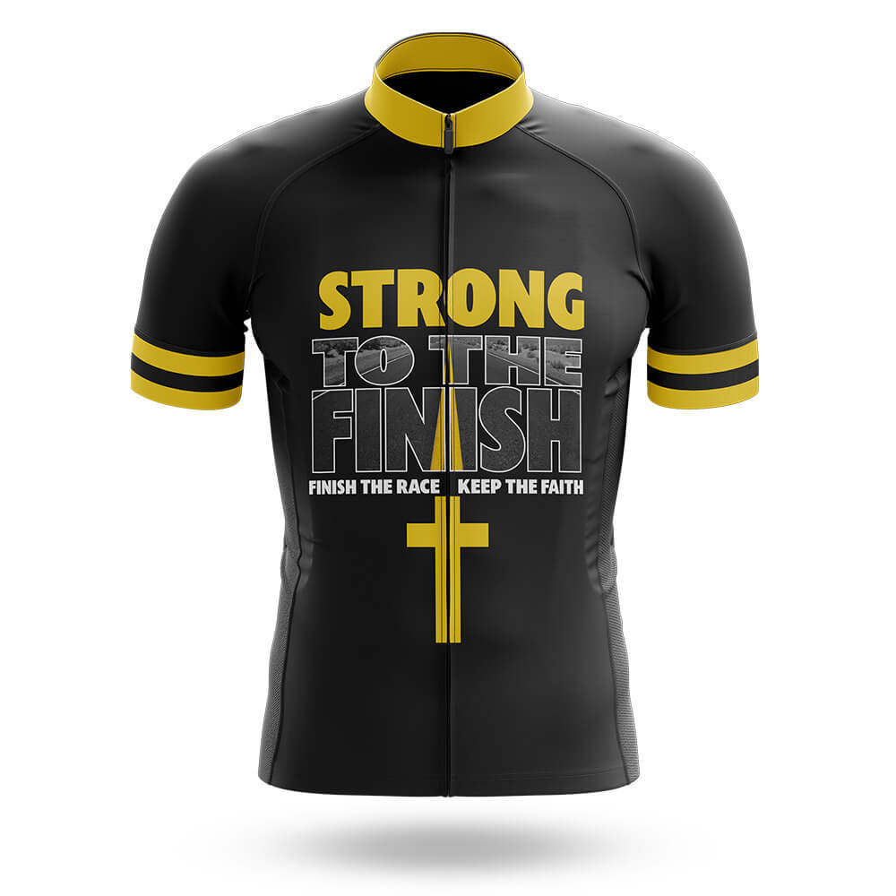 Strong To The Finish - Men's Cycling Kit-Jersey Only-Global Cycling Gear