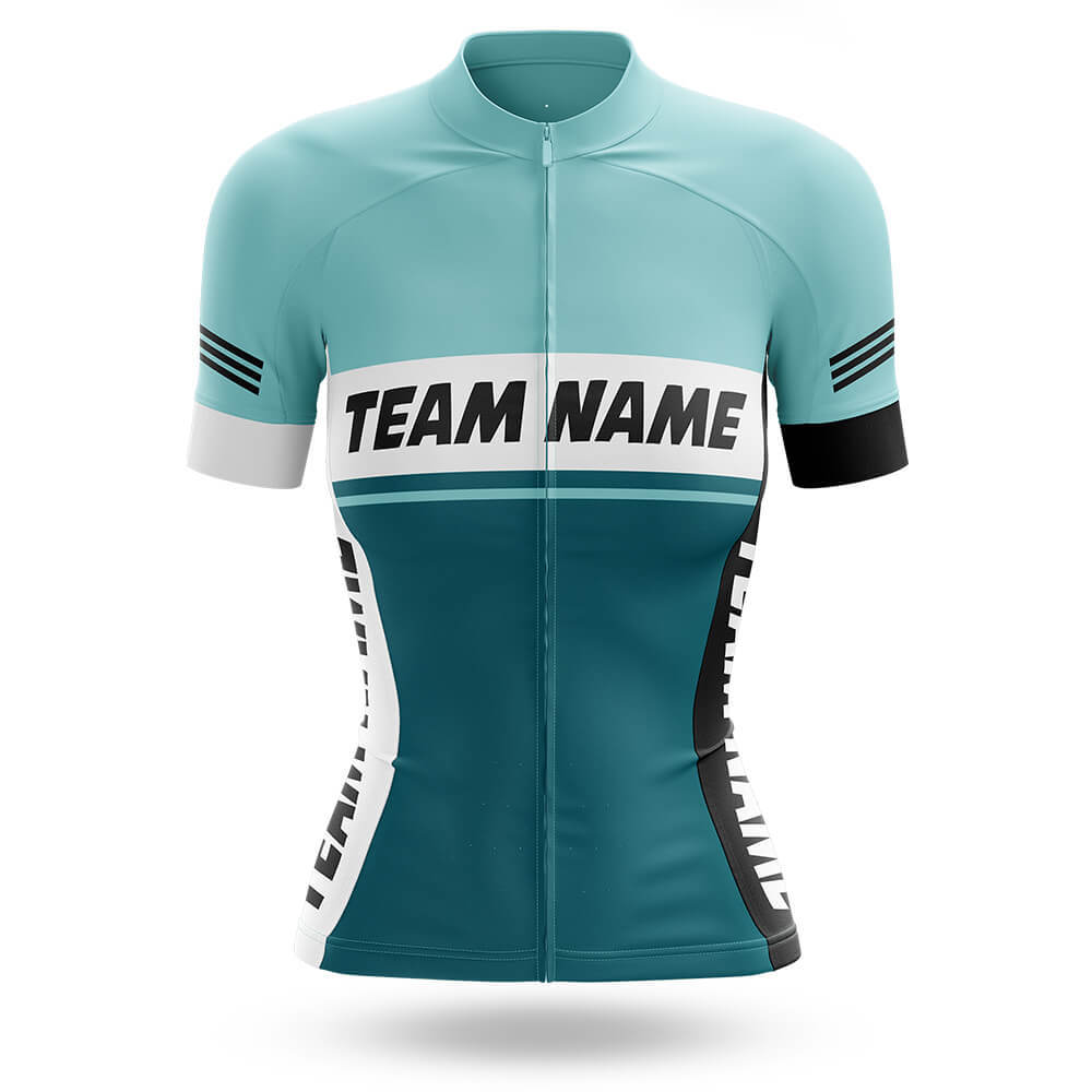 Custom Team Name M1 Blue - Women's Cycling Kit-Jersey Only-Global Cycling Gear