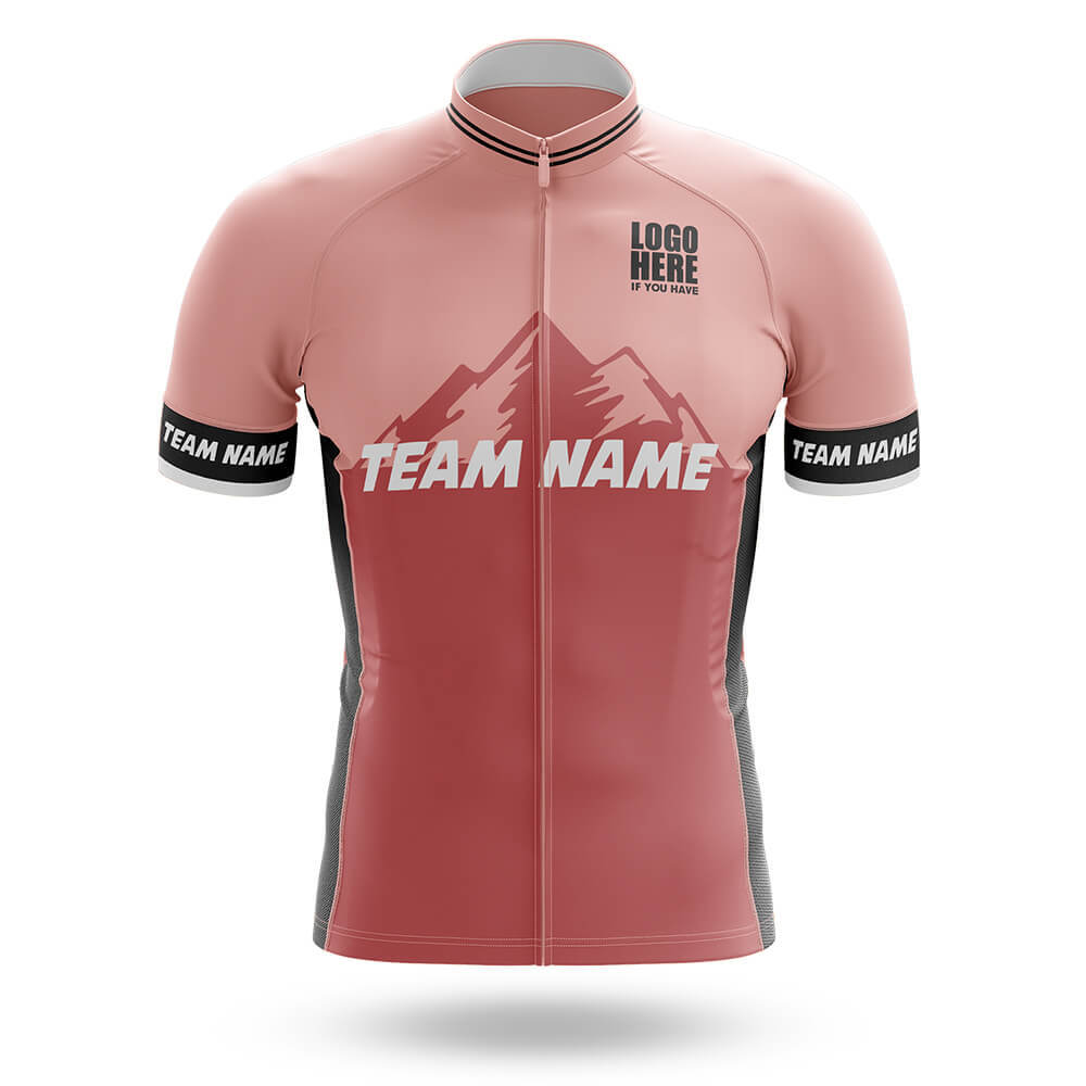 Custom Team Name V3 Pink - Men's Cycling Kit-Jersey Only-Global Cycling Gear