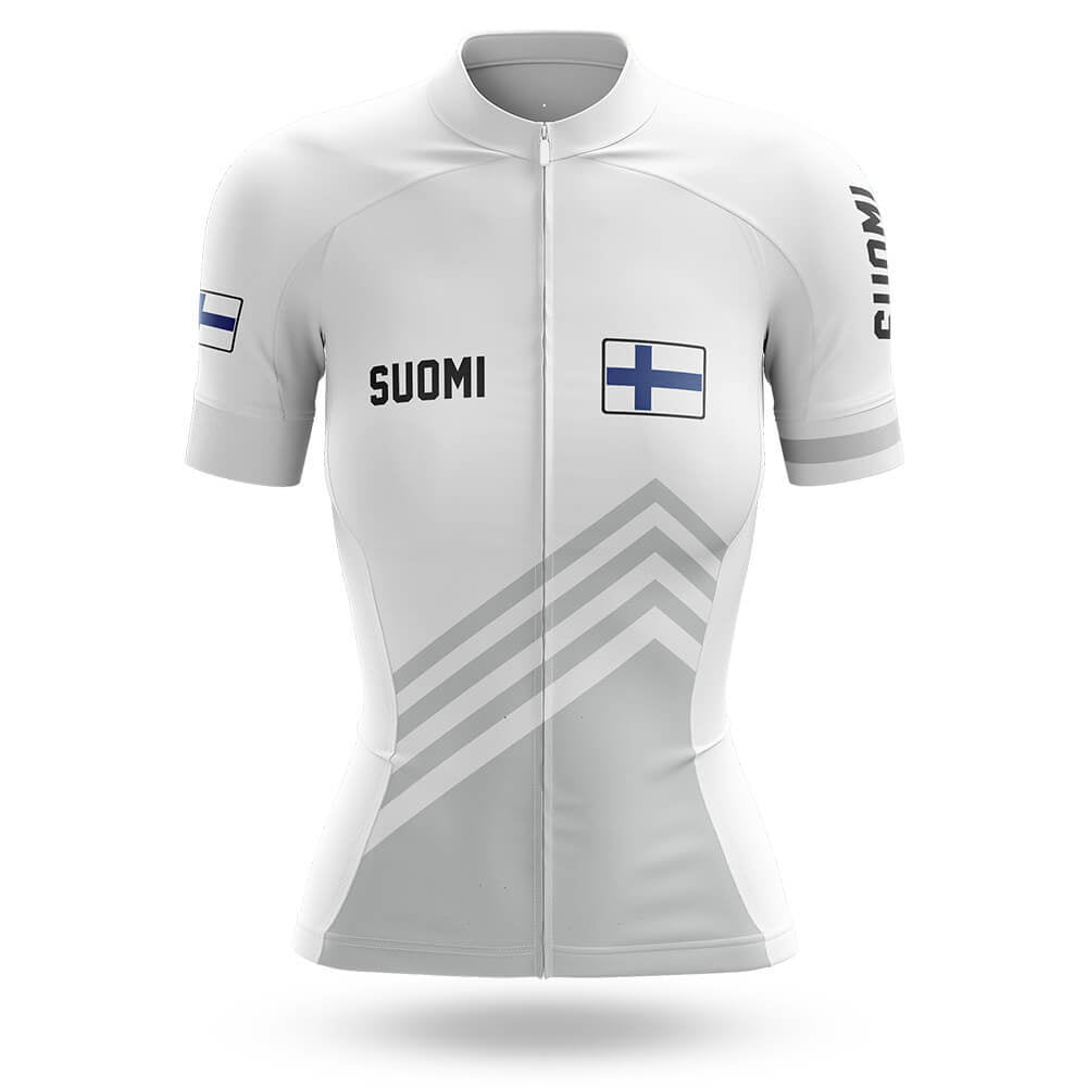 Suomi S5 White - Women - Cycling Kit-Jersey Only-Global Cycling Gear