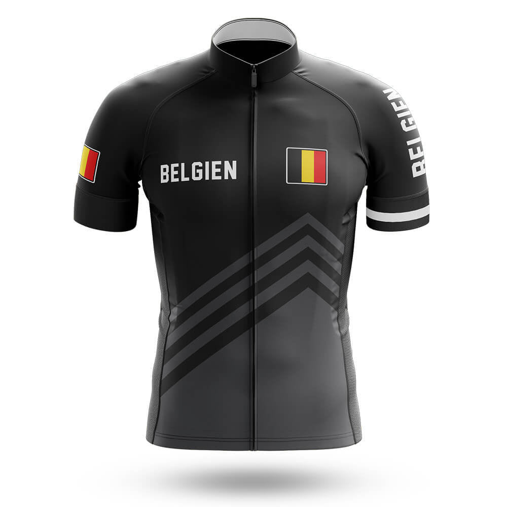 Belgien S5 Black - Men's Cycling Kit-Jersey Only-Global Cycling Gear