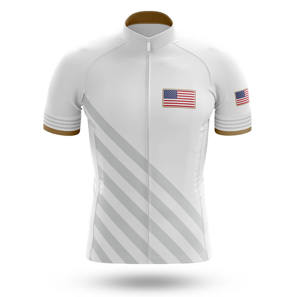USA S6 White - Men's Cycling Kit-Jersey Only-Global Cycling Gear