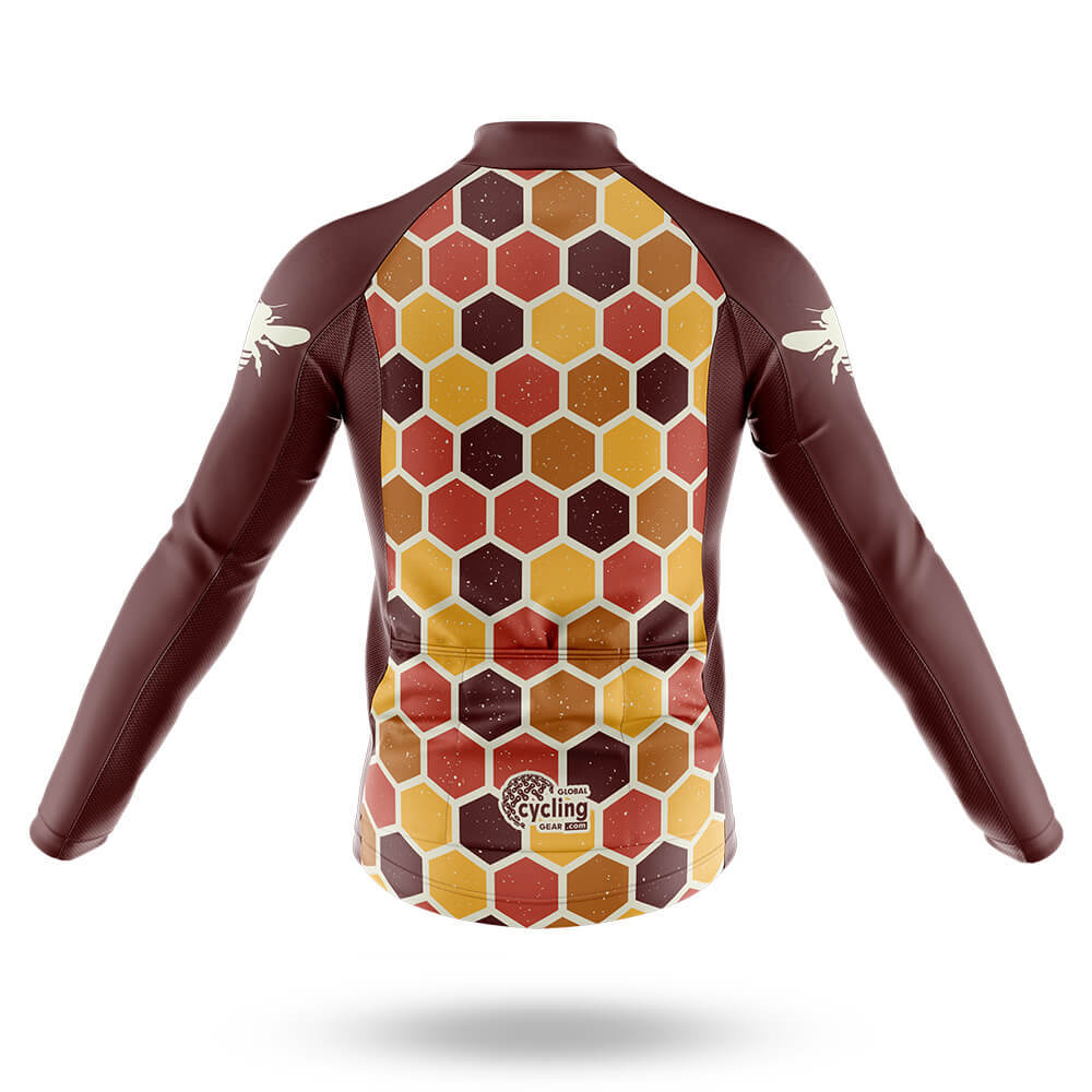 Retro Beehive - Men's Cycling Kit-Short Sleeve Jersey-Global Cycling Gear