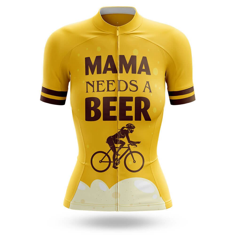 Mama Needs A Beer - Women's Cycling Kit-Jersey Only-Global Cycling Gear