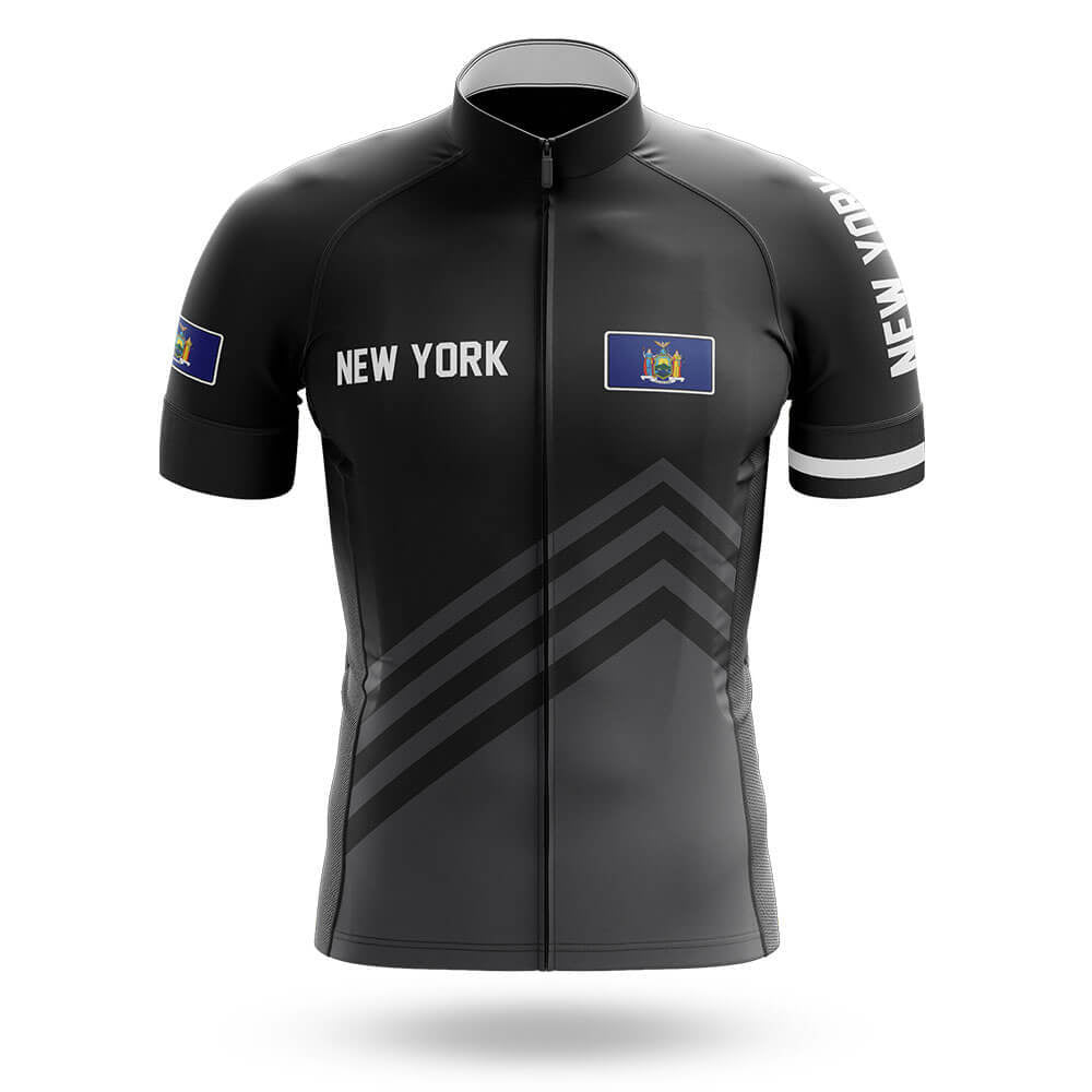 New York S4 Black - Men's Cycling Kit-Jersey Only-Global Cycling Gear