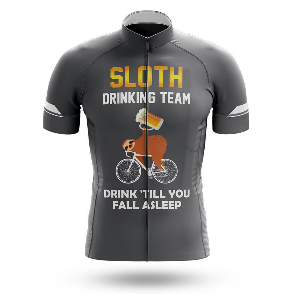 Sloth Drinking Team - Grey - Men's Cycling Kit-Jersey Only-Global Cycling Gear