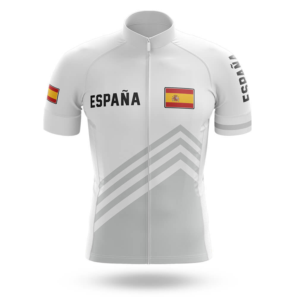España S5 White - Men's Cycling Kit-Jersey Only-Global Cycling Gear