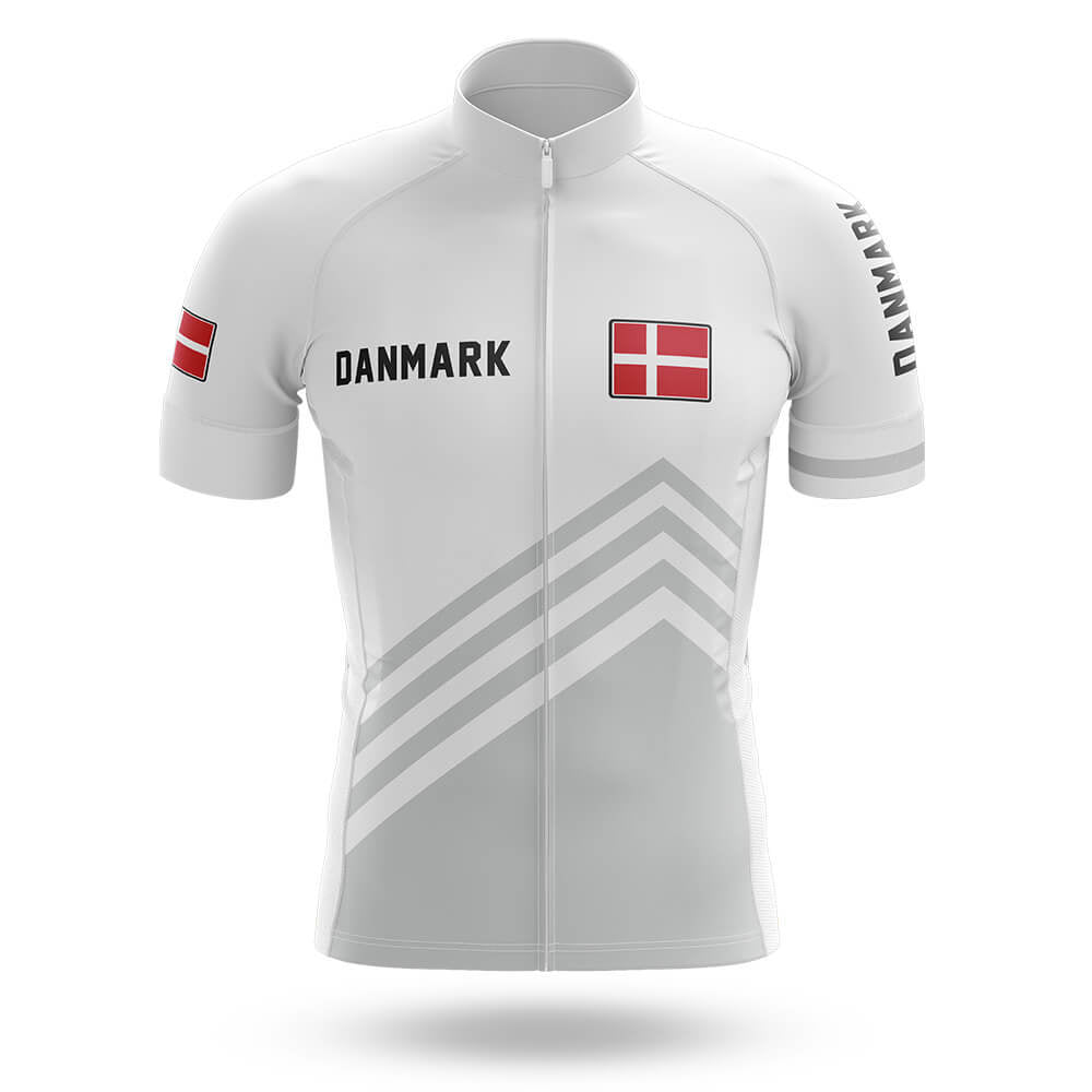 Danmark S5 White - Men's Cycling Kit-Jersey Only-Global Cycling Gear