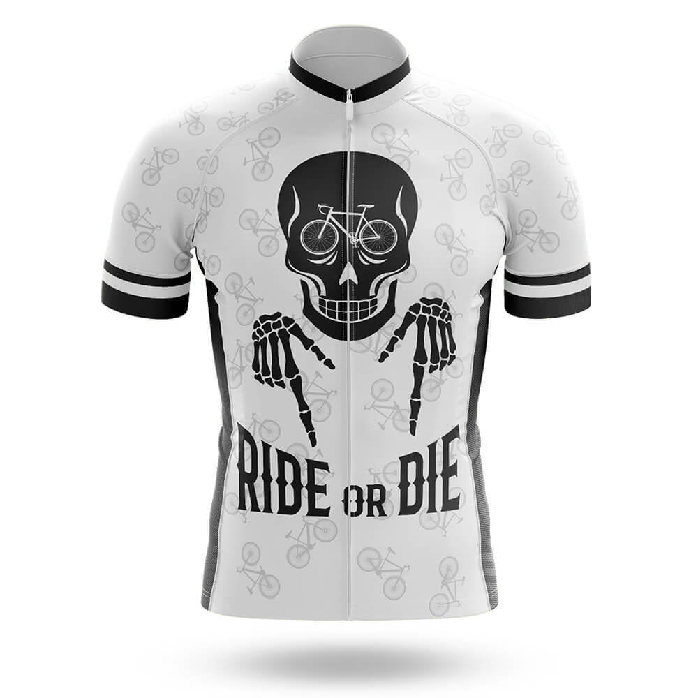 Ride Or Die V6 - White - Men's Cycling Kit-Jersey Only-Global Cycling Gear