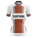 Custom Team Name M4 Orange - Women's Cycling Kit-Jersey Only-Global Cycling Gear