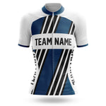 Custom Team Name M5 Navy - Women's Cycling Kit-Jersey Only-Global Cycling Gear