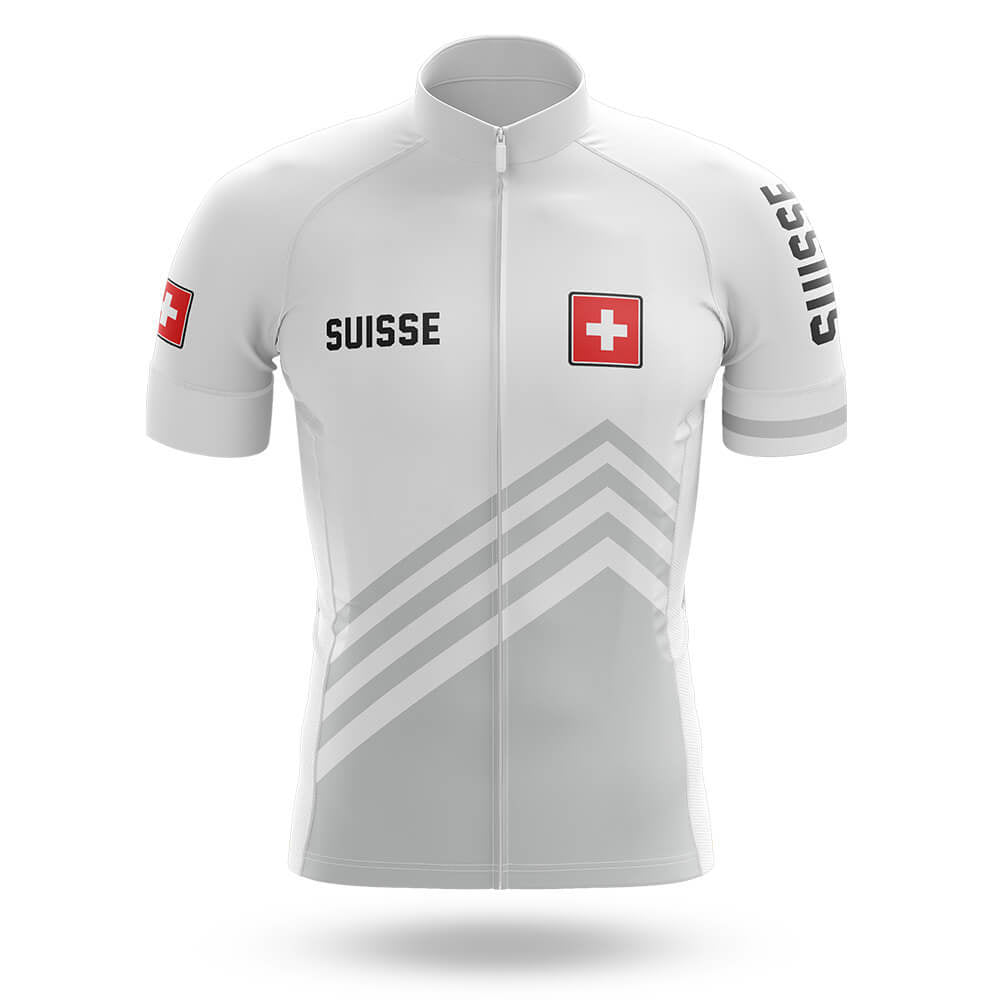 Suisse S5 White - Men's Cycling Kit-Jersey Only-Global Cycling Gear