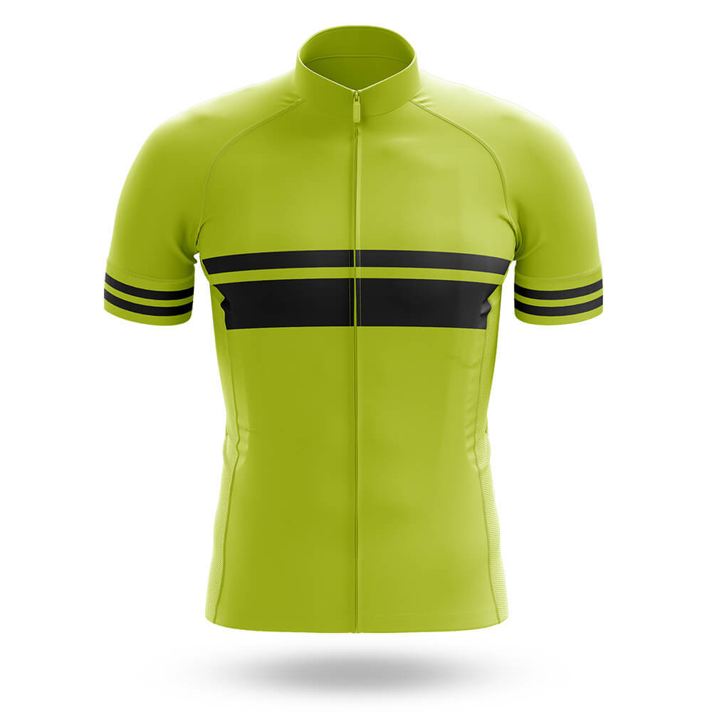 Classic Stripe - Lime Green - Men's Cycling Kit-Jersey Only-Global Cycling Gear