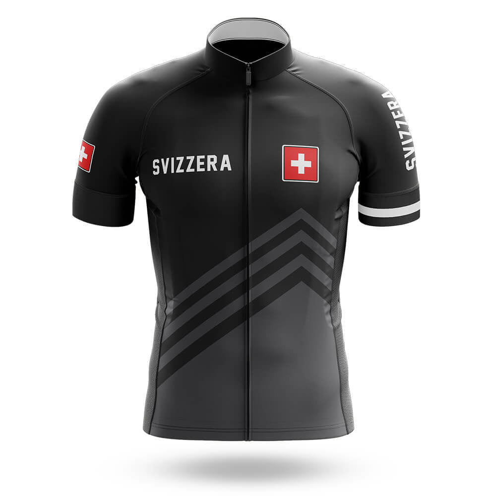 Svizzera S5 Black - Men's Cycling Kit-Jersey Only-Global Cycling Gear
