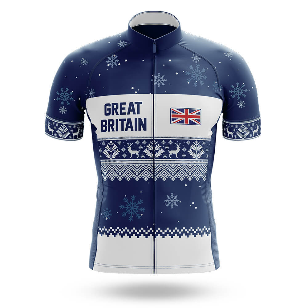 Great Britain Xmas - Men's Cycling Kit-Jersey Only-Global Cycling Gear