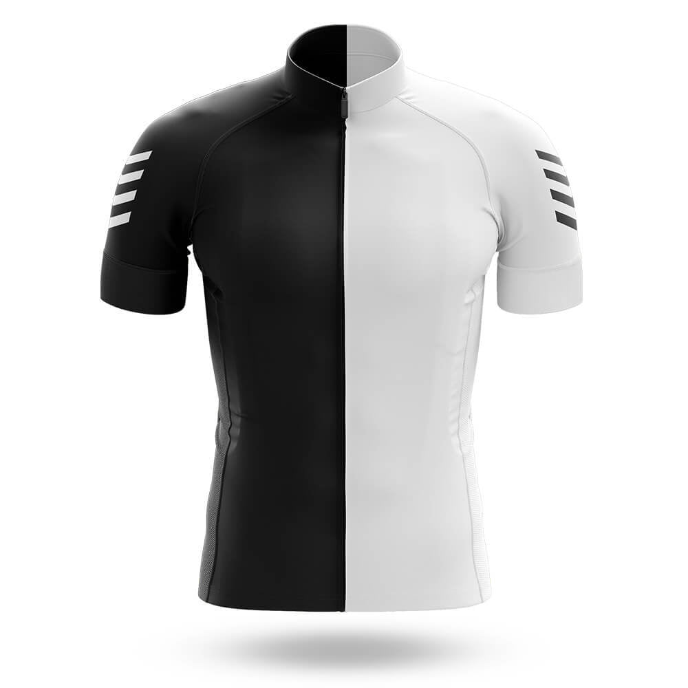 White Black - Men's Cycling Kit-Jersey Only-Global Cycling Gear