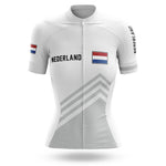 Nederland S5 White - Women - Cycling Kit-Jersey Only-Global Cycling Gear