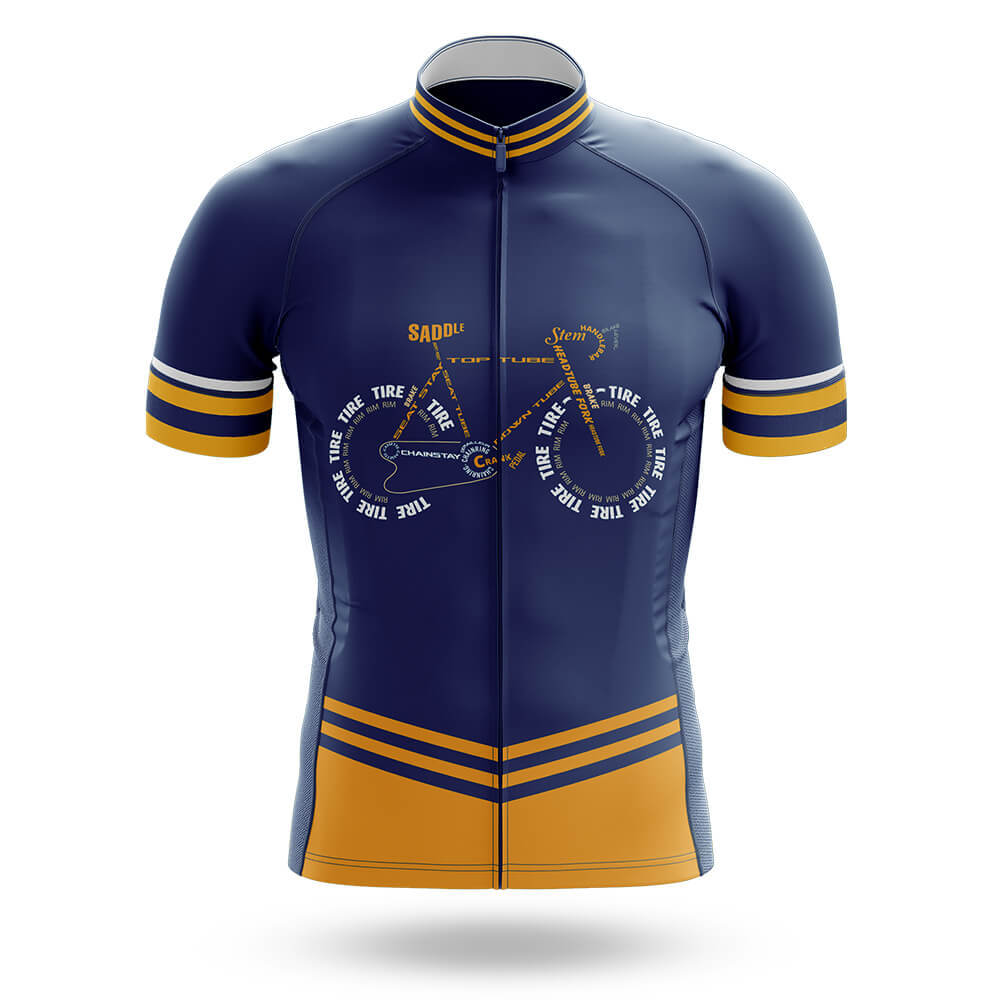 Bicycle Anatomy - Men's Cycling Kit-Jersey Only-Global Cycling Gear