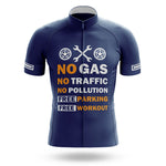 No Gas - Navy - Men's Cycling Kit-Jersey Only-Global Cycling Gear