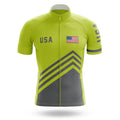 USA S4 Lime Green - Men's Cycling Kit-Jersey Only-Global Cycling Gear