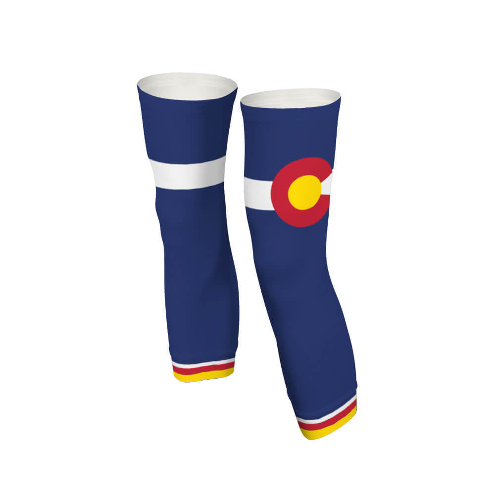 Colorado Flag - Arm And Leg Sleeves-S-Global Cycling Gear