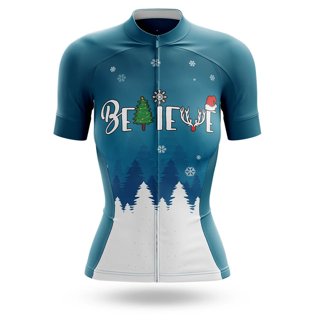 Believe Christmas - Women - Cycling Kit-Jersey Only-Global Cycling Gear