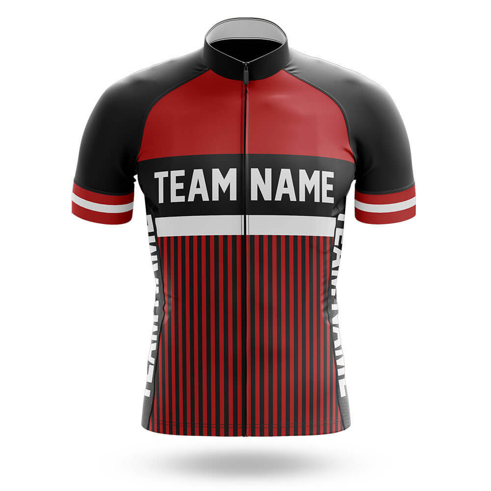 Custom Team Name M6 Red - Men's Cycling Kit-Jersey Only-Global Cycling Gear