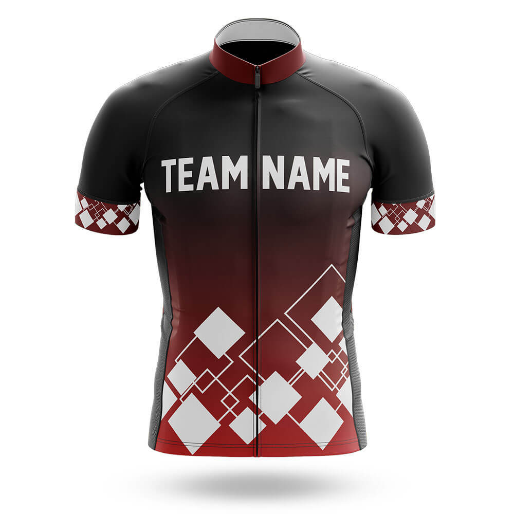 Custom Team Name V19 Red - Men's Cycling Kit-Jersey Only-Global Cycling Gear