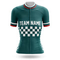Custom Team Name M7 Green - Women's Cycling Kit-Jersey Only-Global Cycling Gear